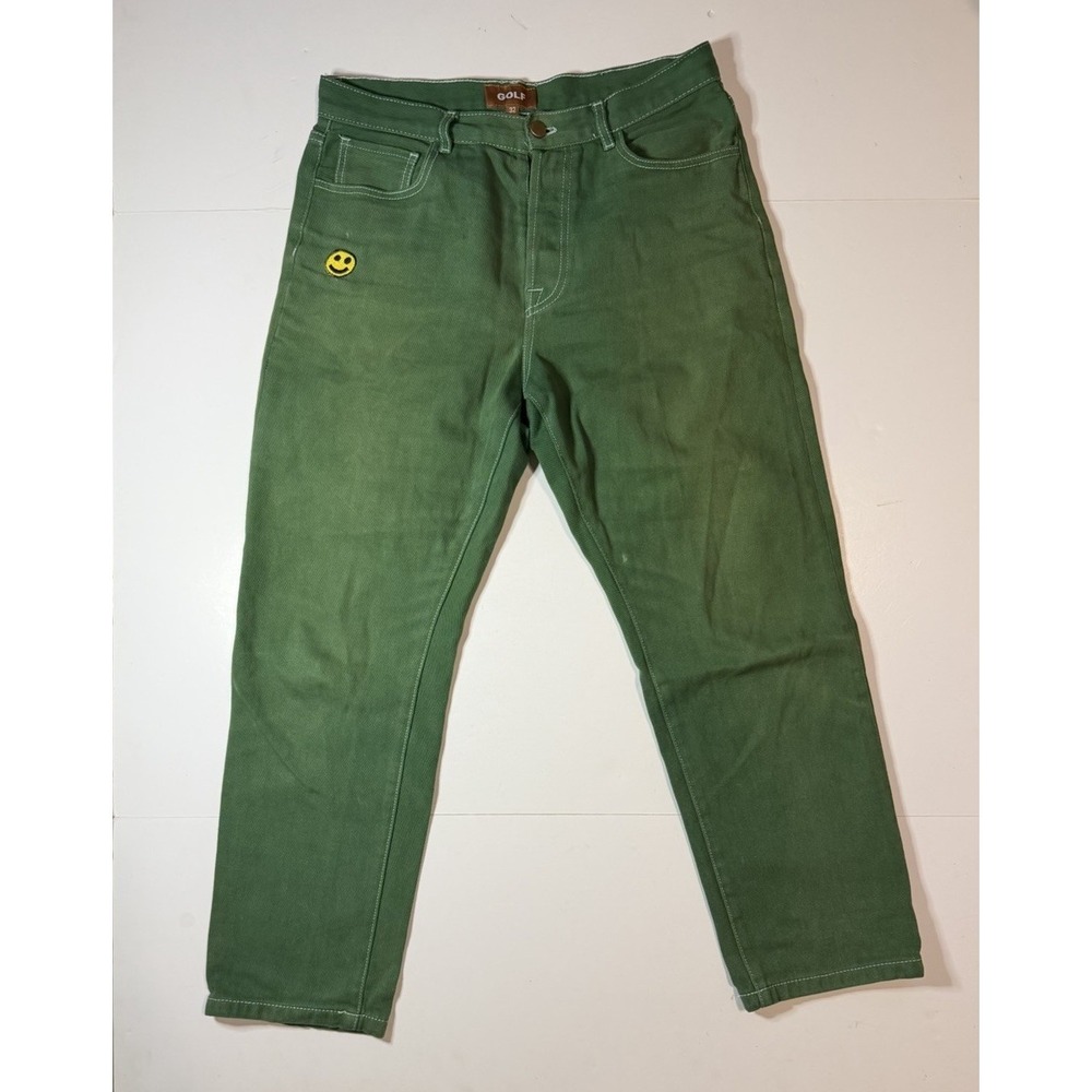 Golf Wang Golf le Fleur Green Jean Skate Pants Sz 32x32 Tyler the Creator